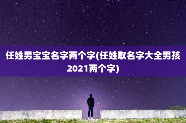 任姓男宝宝名字两个字(任姓取名字大全男孩2021两个字)