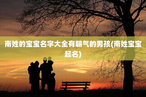 南姓的宝宝名字大全有朝气的男孩(南姓宝宝起名)