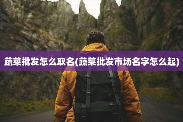 蔬菜批发怎么取名(蔬菜批发市场名字怎么起)