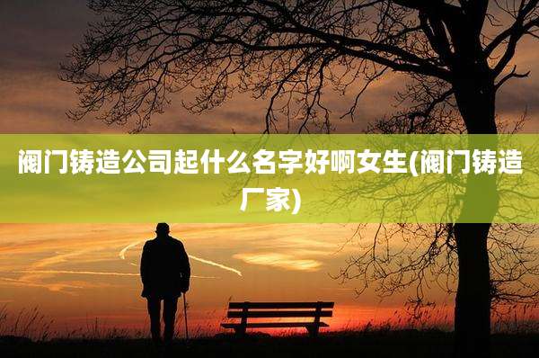 阀门铸造公司起什么名字好啊女生(阀门铸造厂家)