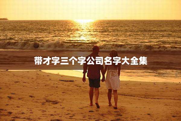 带才字三个字公司名字大全集