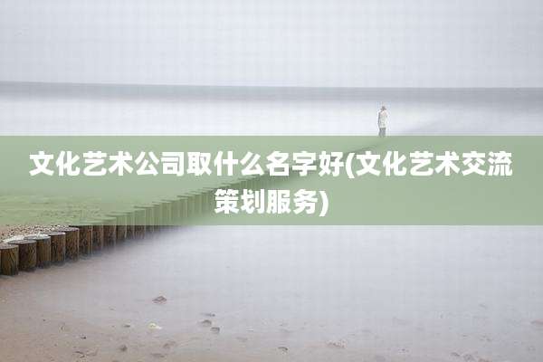 文化艺术公司取什么名字好(文化艺术交流策划服务)