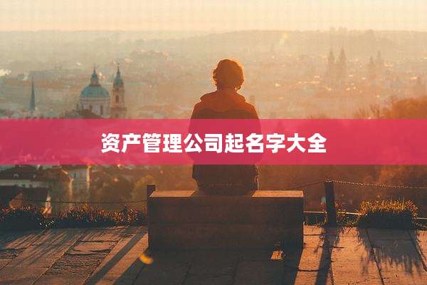 资产管理公司起名字大全
