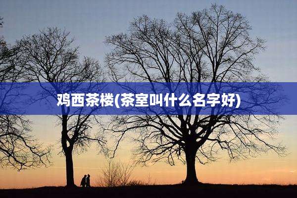 鸡西茶楼(茶室叫什么名字好)
