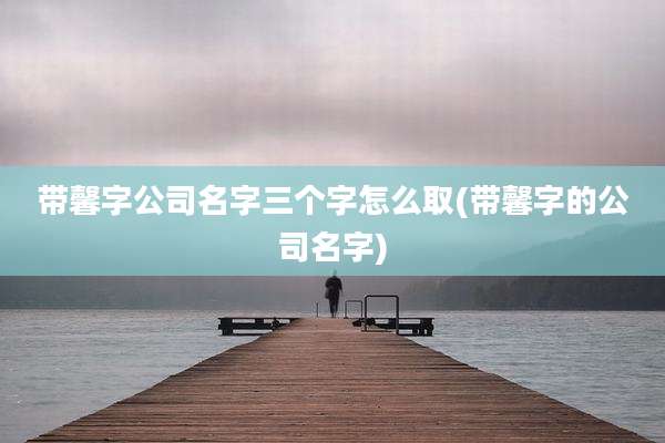 带馨字公司名字三个字怎么取(带馨字的公司名字)