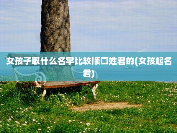 女孩子取什么名字比较顺口姓君的(女孩起名君)