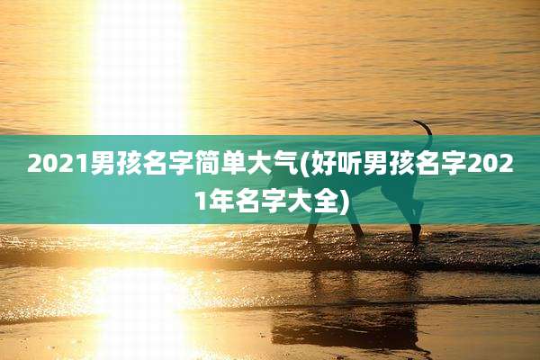 2021男孩名字简单大气(好听男孩名字2021年名字大全)