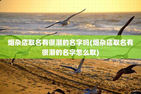 烟杂店取名有很潮的名字吗(烟杂店取名有很潮的名字怎么取)