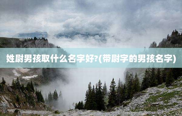 姓尉男孩取什么名字好?(带尉字的男孩名字)