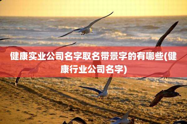 健康实业公司名字取名带景字的有哪些(健康行业公司名字)