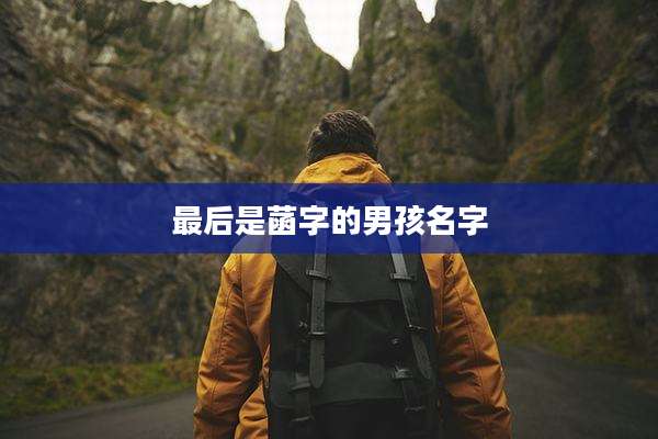 最后是菡字的男孩名字