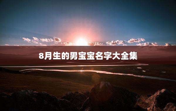8月生的男宝宝名字大全集