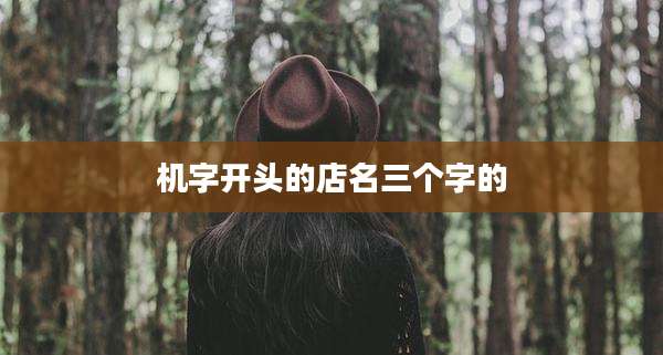 机字开头的店名三个字的