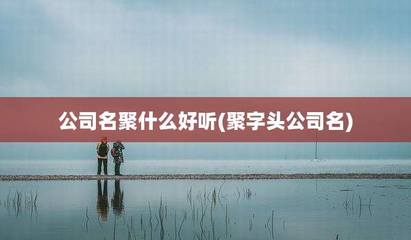 公司名聚什么好听(聚字头公司名)