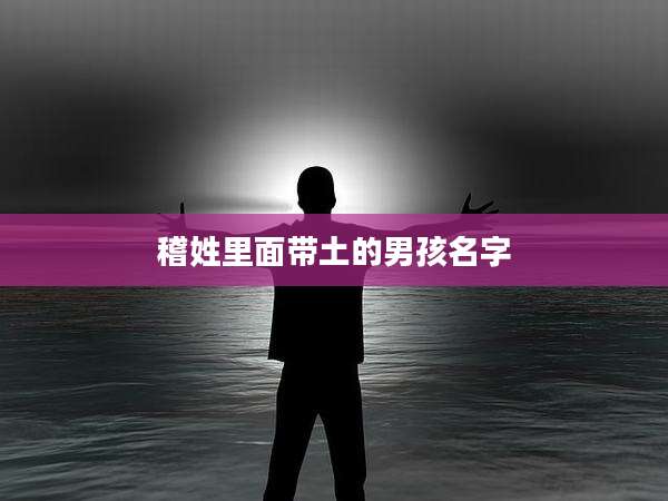 稽姓里面带土的男孩名字