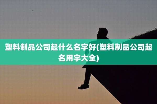 塑料制品公司起什么名字好(塑料制品公司起名用字大全)