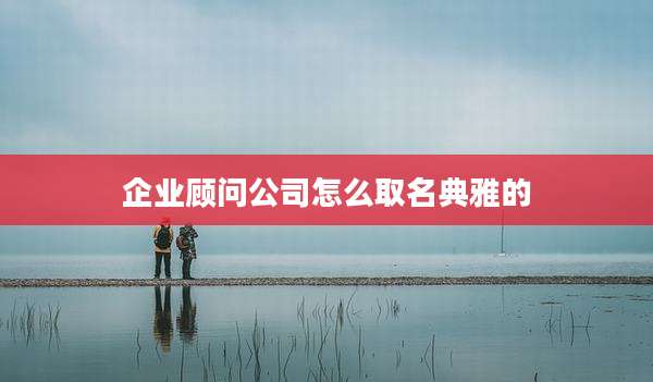 企业顾问公司怎么取名典雅的