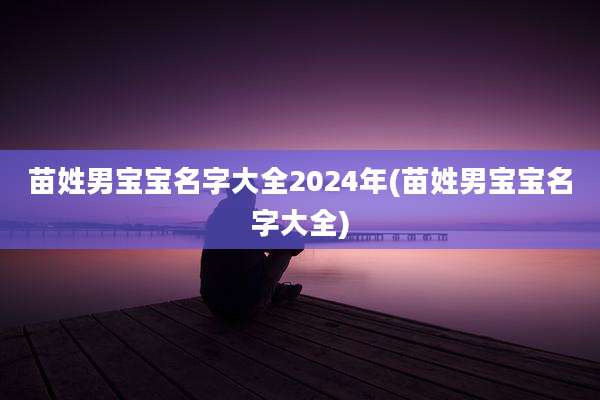 苗姓男宝宝名字大全2024年(苗姓男宝宝名字大全)