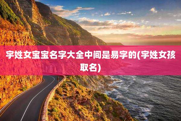 宇姓女宝宝名字大全中间是易字的(宇姓女孩取名)