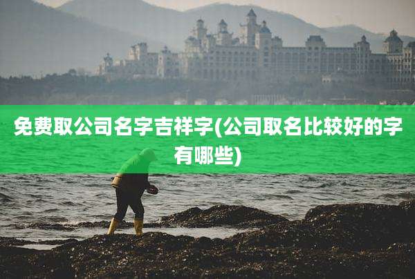 免费取公司名字吉祥字(公司取名比较好的字有哪些)