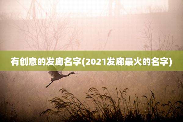 有创意的发廊名字(2021发廊最火的名字)