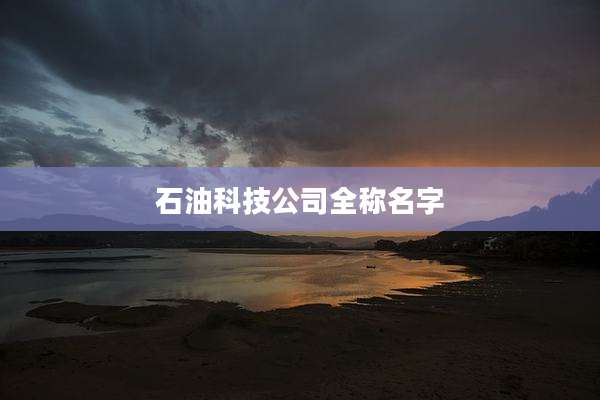 石油科技公司全称名字