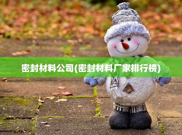 密封材料公司(密封材料厂家排行榜)