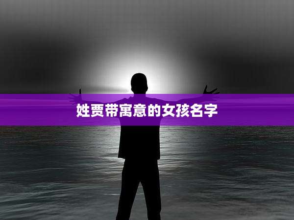 姓贾带寓意的女孩名字