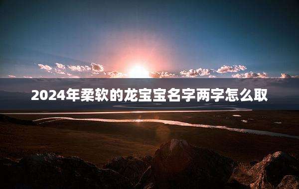 2024年柔软的龙宝宝名字两字怎么取