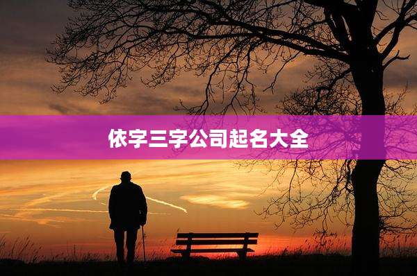 依字三字公司起名大全