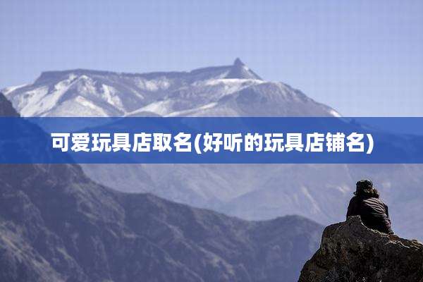 可爱玩具店取名(好听的玩具店铺名)
