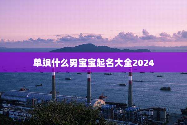 单飒什么男宝宝起名大全2024