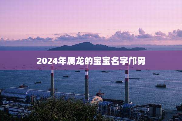 2024年属龙的宝宝名字邝男