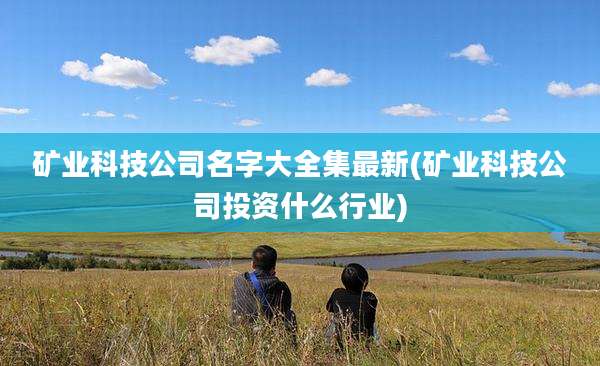 矿业科技公司名字大全集最新(矿业科技公司投资什么行业)