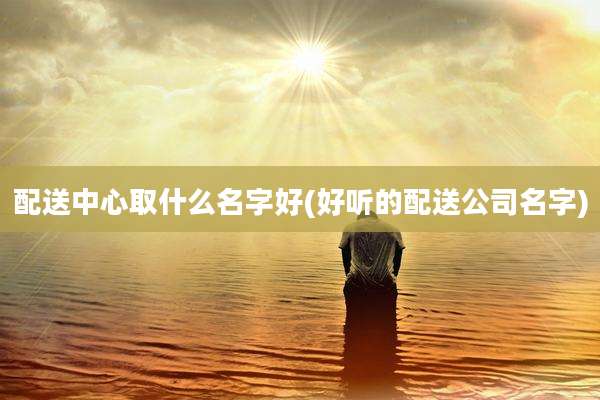 配送中心取什么名字好(好听的配送公司名字)