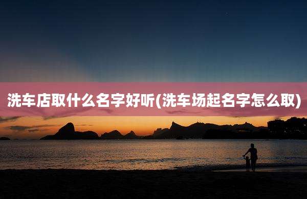 洗车店取什么名字好听(洗车场起名字怎么取)