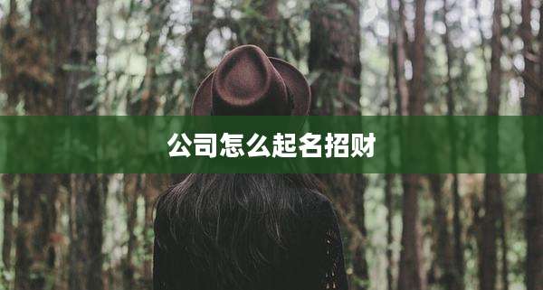 公司怎么起名招财