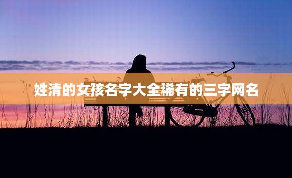 姓清的女孩名字大全稀有的三字网名