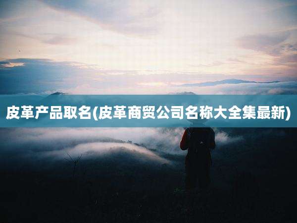 皮革产品取名(皮革商贸公司名称大全集最新)