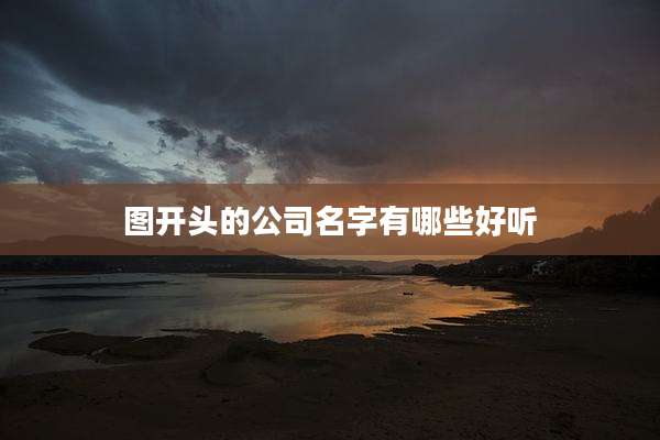 图开头的公司名字有哪些好听