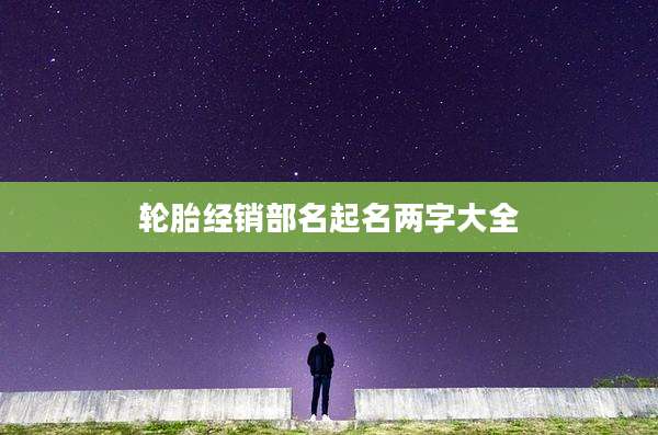 轮胎经销部名起名两字大全