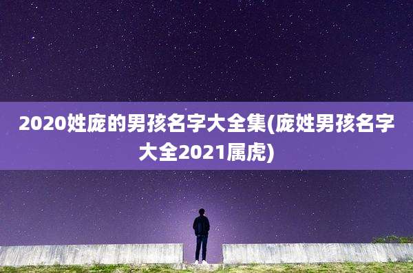 2020姓庞的男孩名字大全集(庞姓男孩名字大全2021属虎)