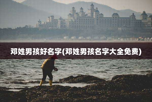 邓姓男孩好名字(邓姓男孩名字大全免费)