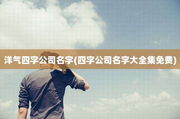 洋气四字公司名字(四字公司名字大全集免费)