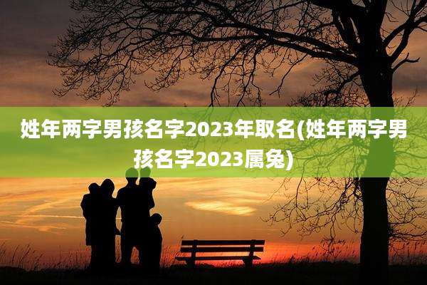 姓年两字男孩名字2023年取名(姓年两字男孩名字2023属兔)
