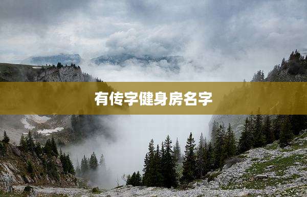 有传字健身房名字