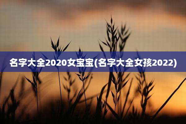 名字大全2020女宝宝(名字大全女孩2022)