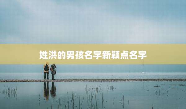 姓洪的男孩名字新颖点名字