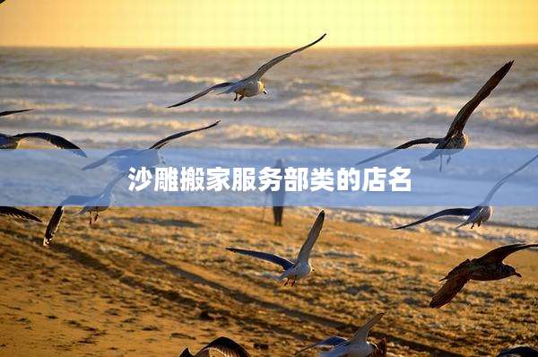 沙雕搬家服务部类的店名