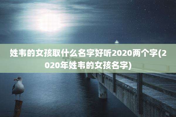姓韦的女孩取什么名字好听2020两个字(2020年姓韦的女孩名字)